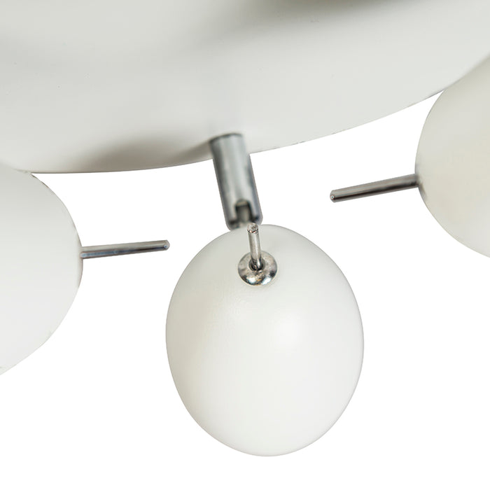 QAZQA Design spot wit rond 3-lichts - Egg