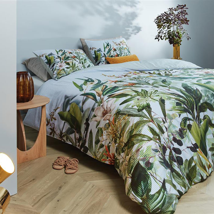 Kardol & Verstraten Cadence Dekbedovertrek 200 x 200/220 cm - Blauw/Groen