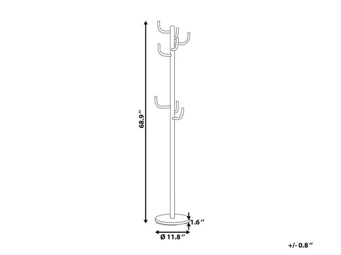 Beliani - TRENTON - Kapstok - Zilver - RVS
