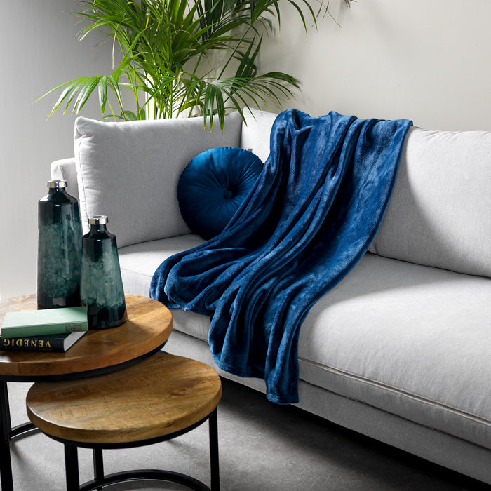 Dutch Decor plaid HARVEY - 150x200 cm Insignia Blue