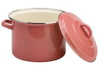 Lite-Body Soeppan|Stamppotpan - 24cm|8l - Emaille - Roze - Inductie