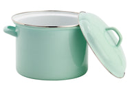 Lite-Body Soeppan|Stamppotpan - Ø22cm|6ltr - Emaille Mint - Inductie