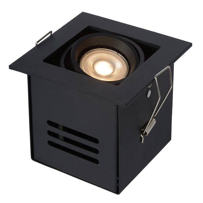 Lucide CHIMNEY - Inbouwspot - 1xGU10 - Zwart