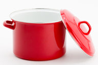 Lite-Body Soeppan|Stamppotpan - 24cm|8l - Emaille - Rood - Inductie