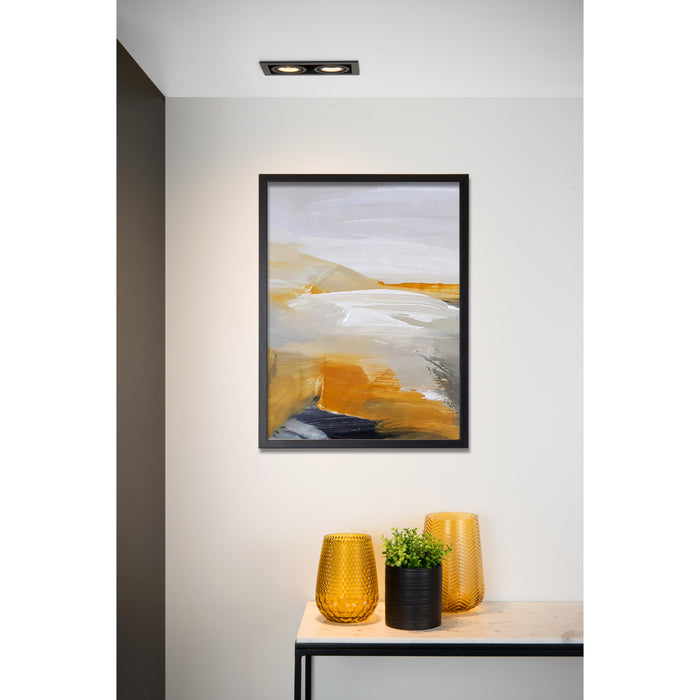 Lucide CHIMNEY - Inbouwspot - 2xGU10 - Zwart