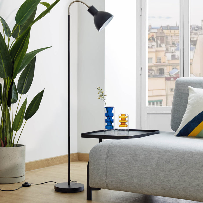 Kave Home - Charlize vaas in transparant en blauw glas