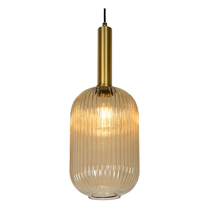 Lucide Maloto Hanglamp Cilinder - Amber