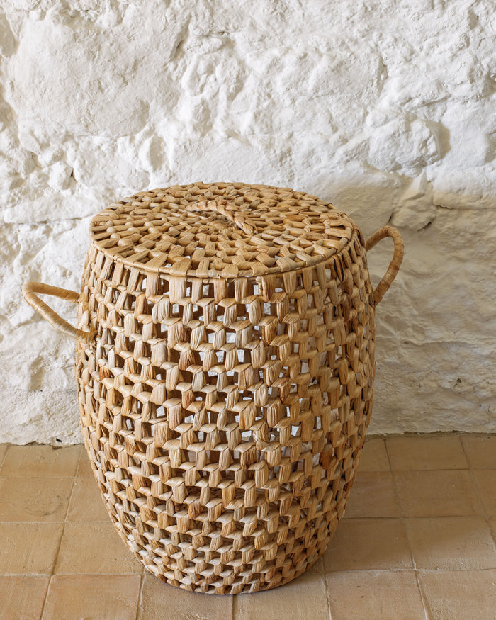 Kave Home - Zaya mand met handvatten natuurlijke vezels 55 cm