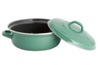Lite-Body - Braadpan 24cm|2,5 l - Emaille- Olijf Groen - Inductie