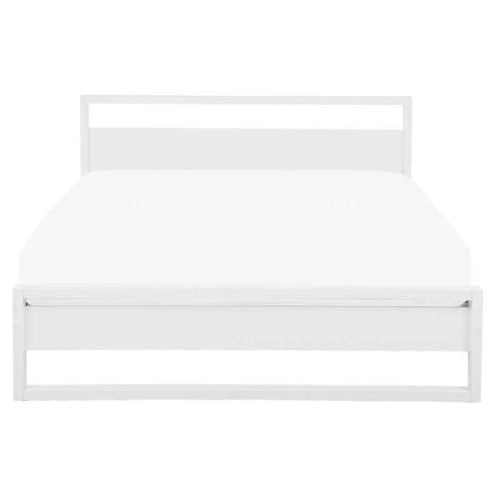 Beliani - GIULIA - Tweepersoonsbed - Wit - 160 x 200 cm - Dennenhout