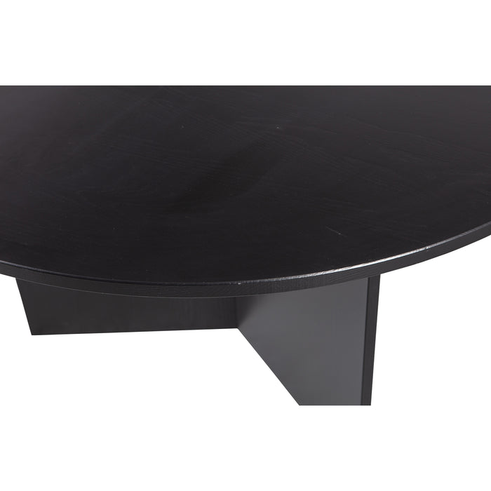 WOOOD Jace Eettafel - Grenen - Zwart - 74x130x130