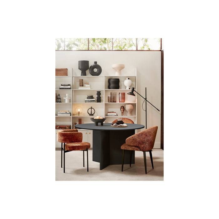 WOOOD Jace Eettafel - Grenen - Zwart - 74x130x130