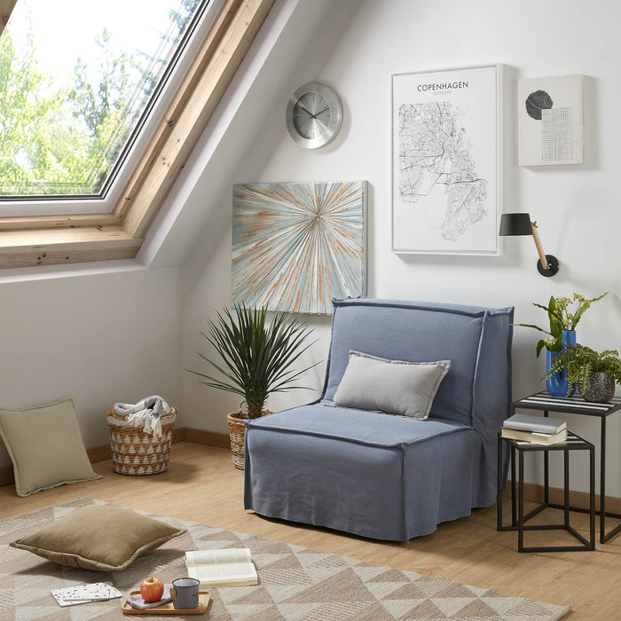 Kave Home - Muse wandlamp in beukenhout en staal met zwarte afwerking