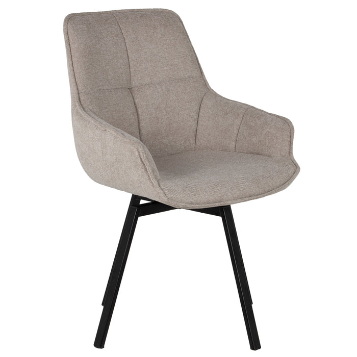 Giga Meubel - Eetkamerstoel Beige - Stoel Shannon - Set van 2