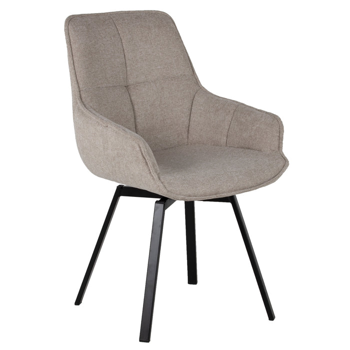 Giga Meubel - Eetkamerstoel Beige - Stoel Shannon - Set van 2