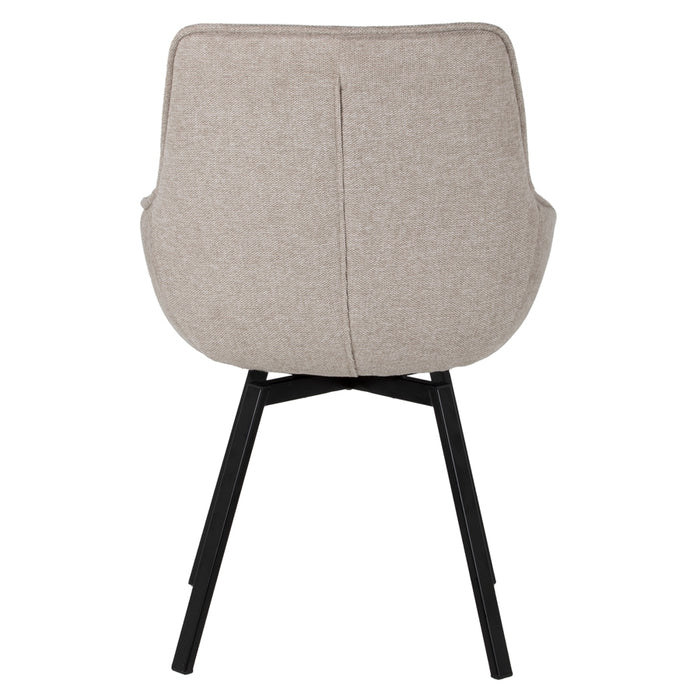 Giga Meubel - Eetkamerstoel Beige - Stoel Shannon - Set van 2