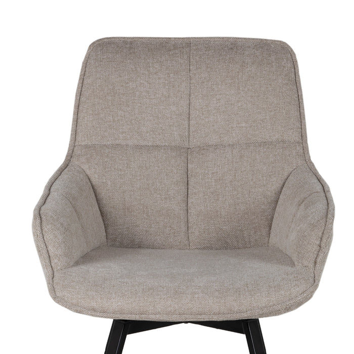 Giga Meubel - Eetkamerstoel Beige - Stoel Shannon - Set van 2