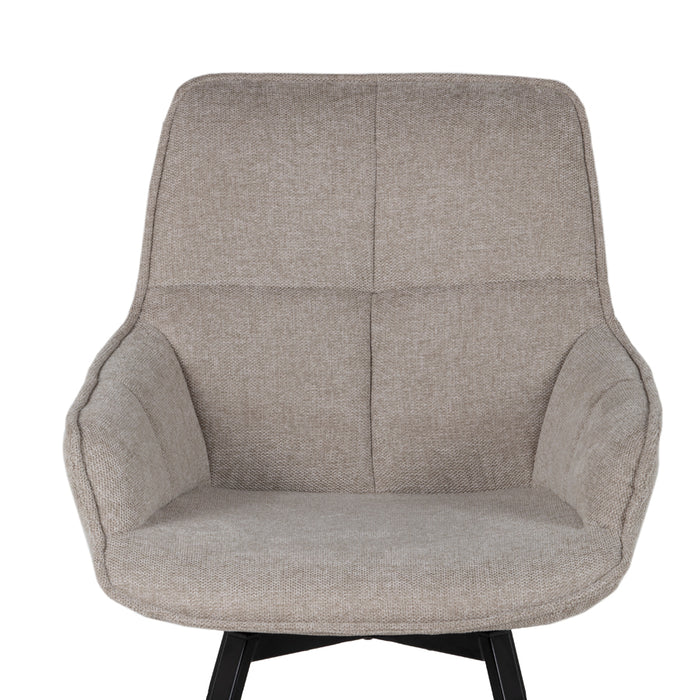 Giga Meubel - Eetkamerstoel Beige - Stoel Shannon - Set van 2