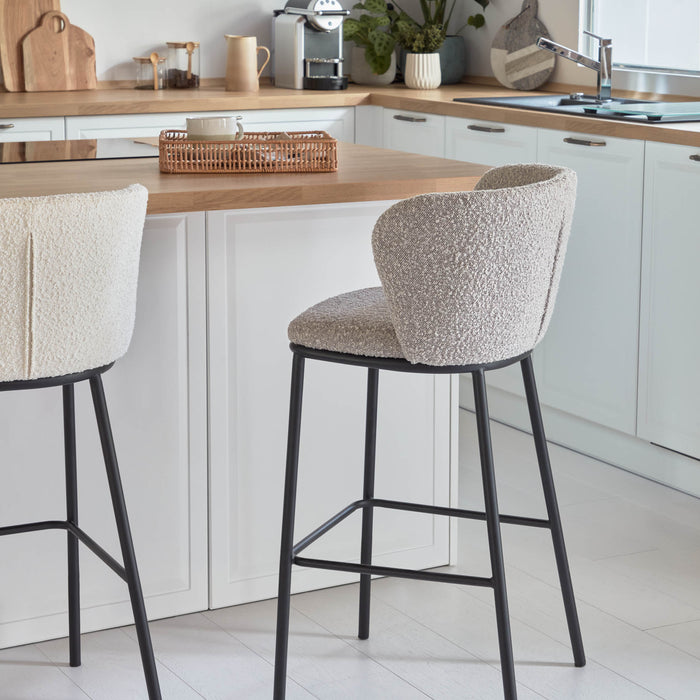 Kave Home - Serveerplank Xamila groot en rond in veelkleurig marmer