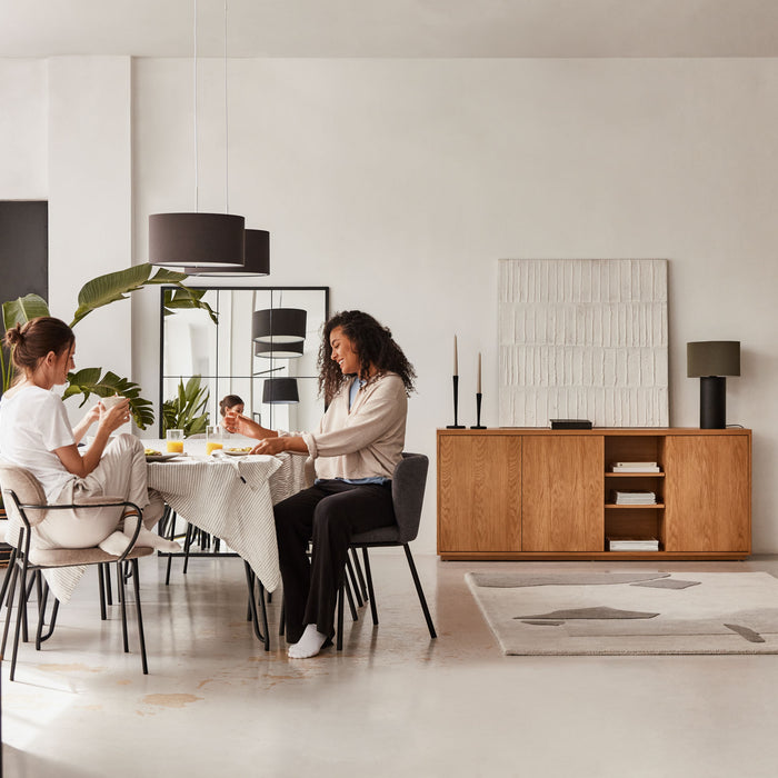 Kave Home - Metalen wandlamp Eleazar met zwarte afwerking