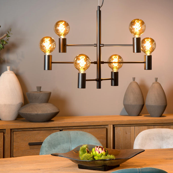 Lucide LEANNE Hanglamp - Zwart