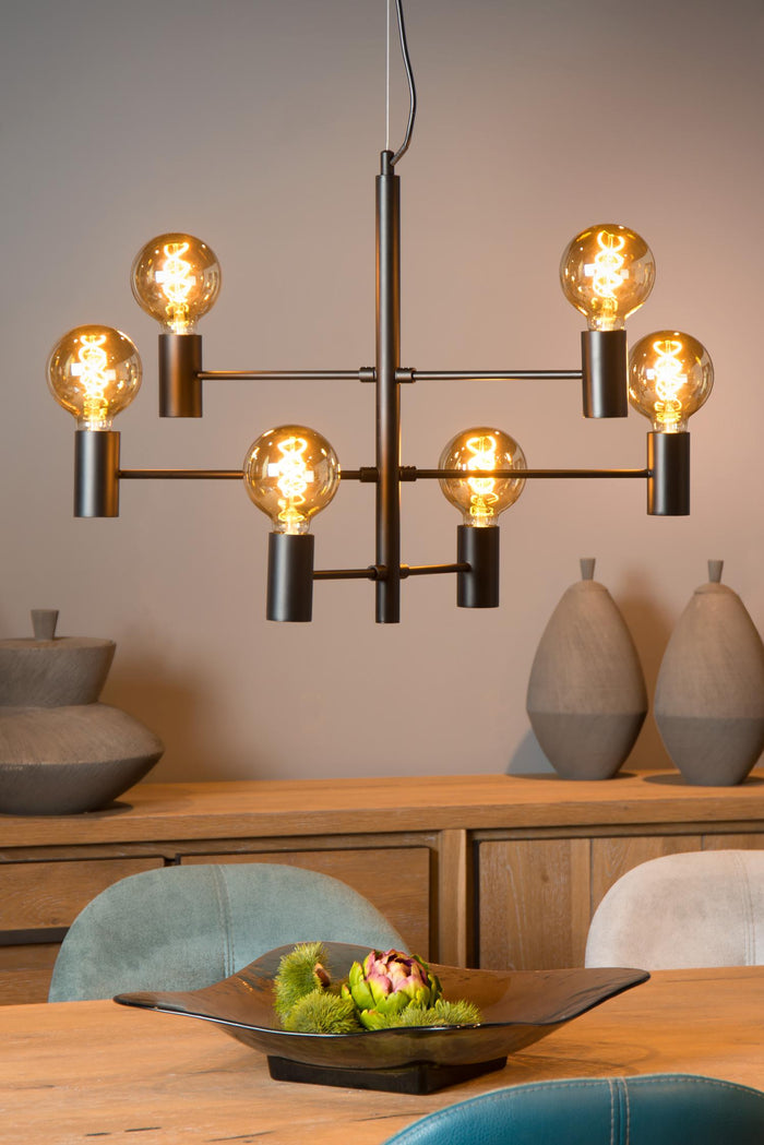 Lucide LEANNE Hanglamp - Zwart