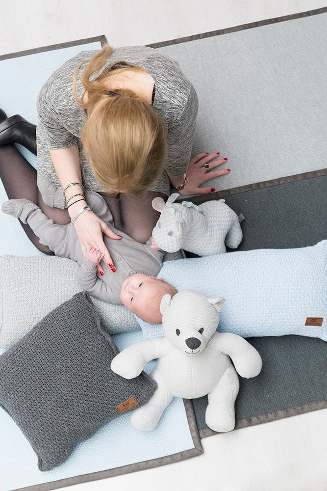 Baby's Only Vloerkleed korrel - Antraciet - 138x70 cm