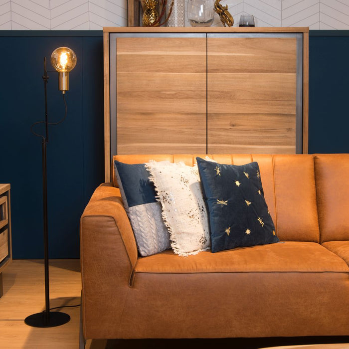 Lucide MALCOLM Vloerlamp 1xE27 - Zwart