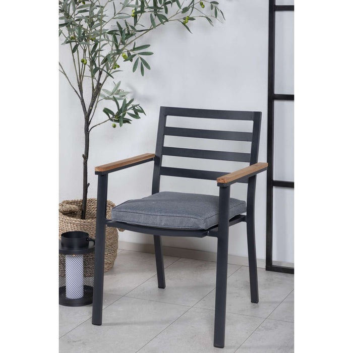 Venture Home Brasilia Eetkamerstoel 60 x 87 x 56 - Zwart - 2-pack