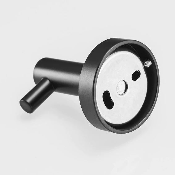 QUVIO Handdoekhouder staal haakje - Zwart