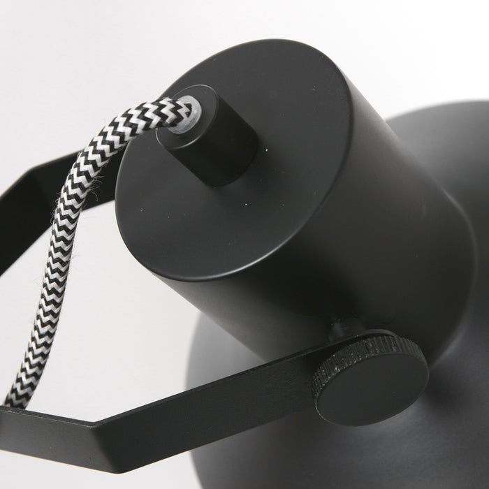 Anne Lighting Porter wandlamp zwart hout kapdiameter: 18 cm