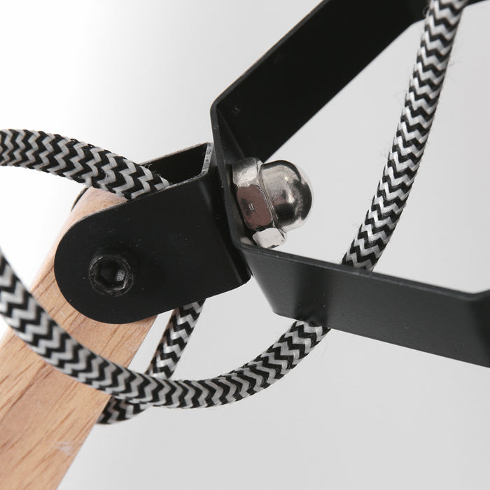 Anne Lighting Porter wandlamp zwart hout kapdiameter: 18 cm