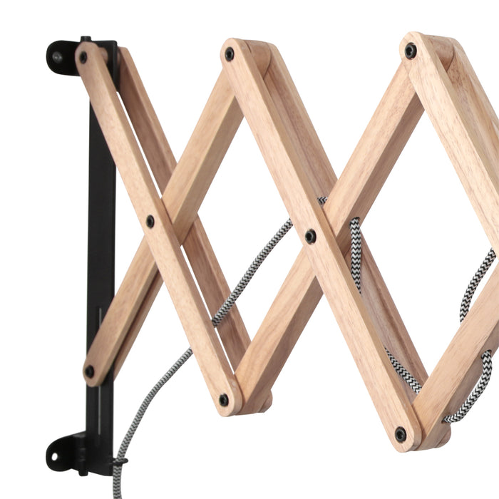 Anne Lighting Porter wandlamp zwart hout kapdiameter: 18 cm