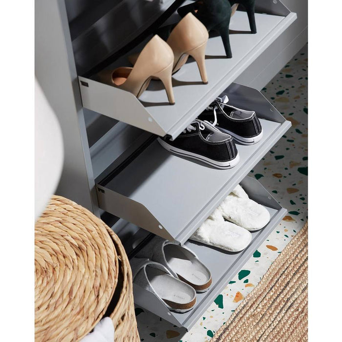 Kave Home - Schoenenrek Ode 50 x 168,5 cm 5 deuren grijs