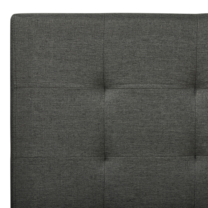Beliani-ROCHELLE -Bed opbergruimte-Donkergrijs-180 x 200 cm-Polyester