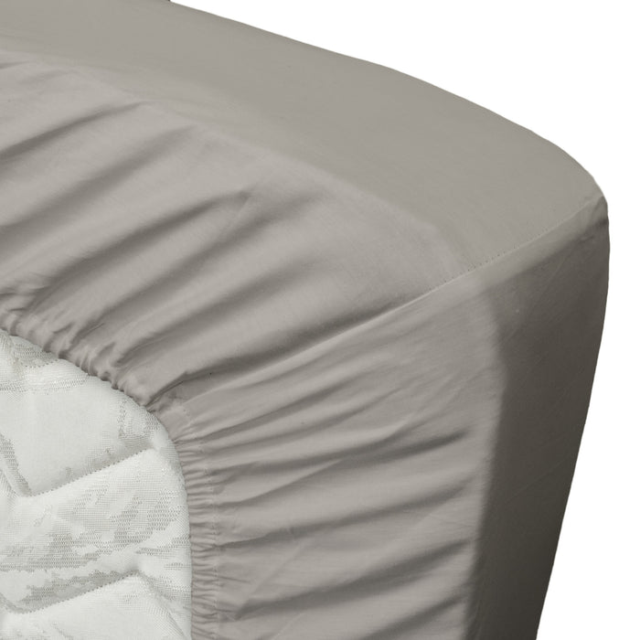 Ten Cate Katoensatijnen Hoeslaken - 180x200 - Grijs