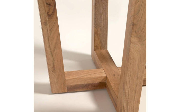 Kave Home - Ronde tafel Nahla van massief acaciahout met een