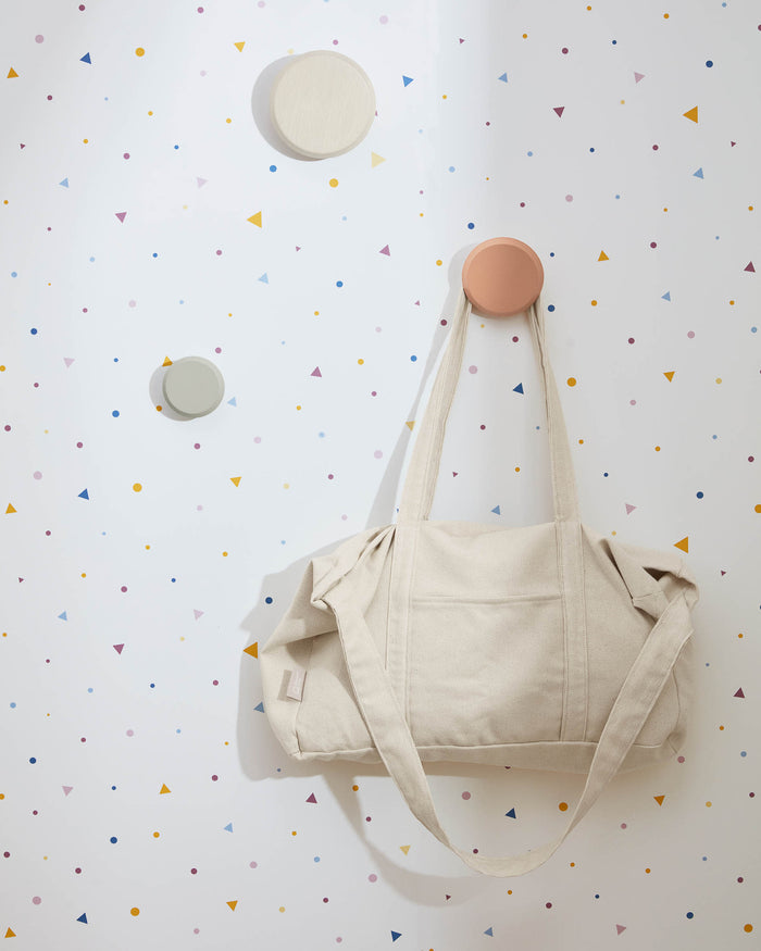 Kave Home - Set van 3 Nadua hangers in massief hout met een naturel,