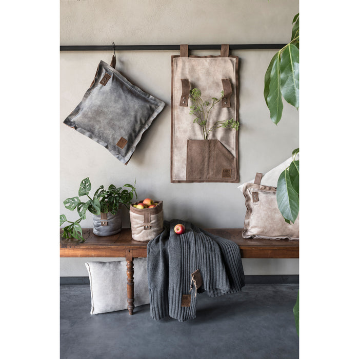 Knit Factory Dax Sierkussen - Beige - 50x50 cm