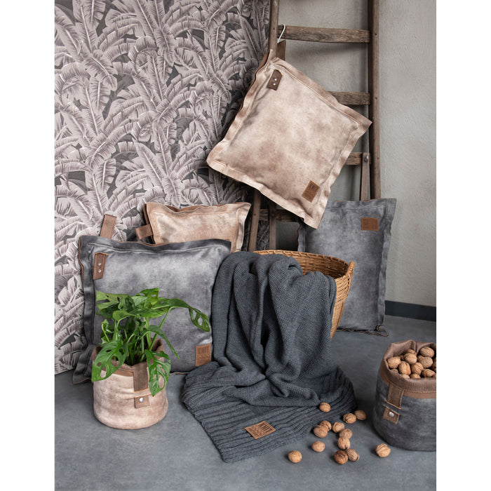 Knit Factory Dax Sierkussen - Beige - 50x50 cm