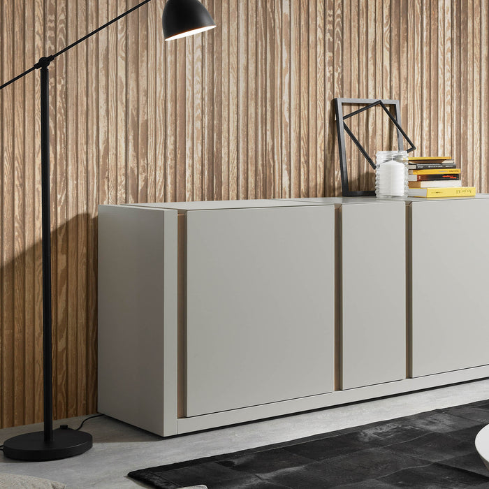 Kave Home - Dilos salontafel wit en es Ø 90 cm