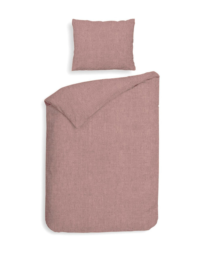 Heckett Lane Dekbedovertrek Flanel Franela - shady pink