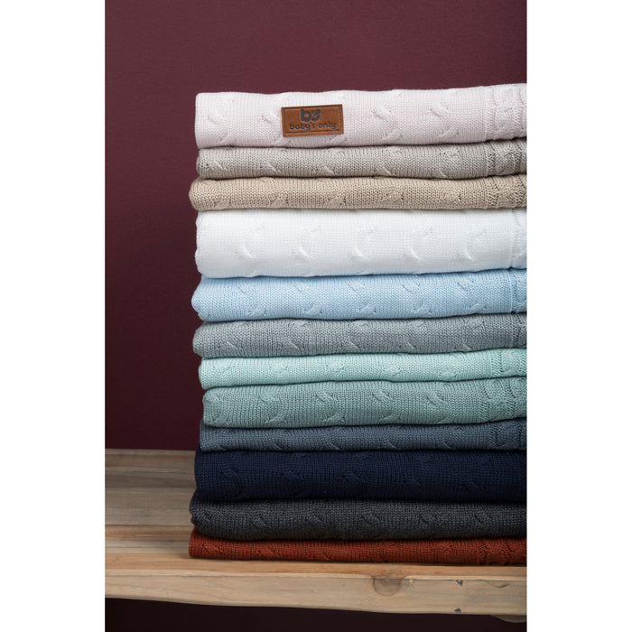 Baby's Only Ledikantdeken Cable - Wit - 100x135 cm