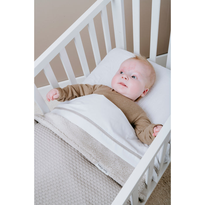 Baby's Only Wiegdeken teddy Sky - Urban Taupe - 70x95 cm