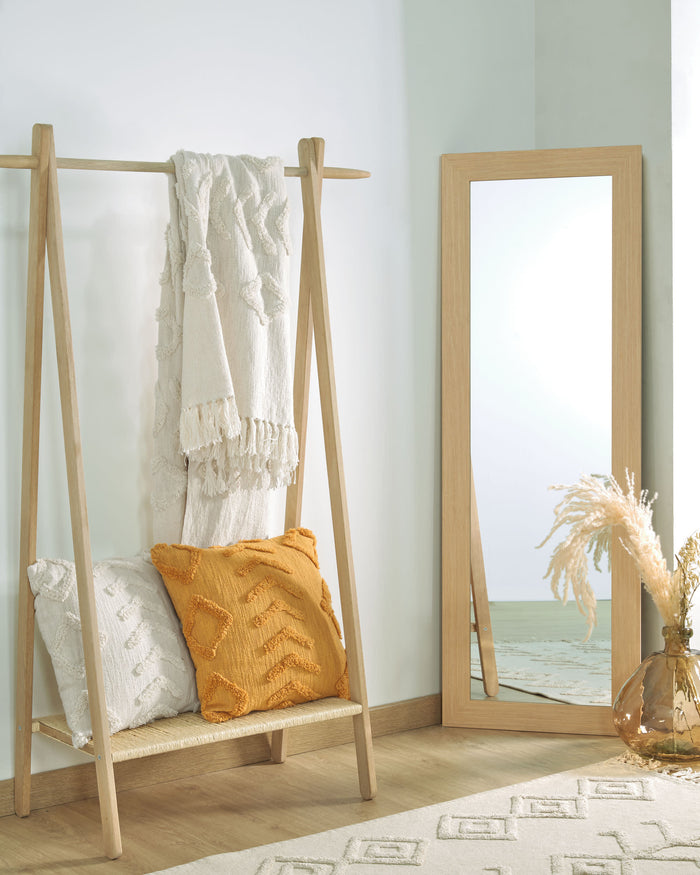 Kave Home - Yvaine spiegel natuurlijke afwerking 80,5 x 180,5 cm