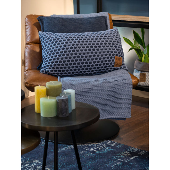 Knit Factory Mila Sierkussen - Beige|Zwart - 60x40 cm