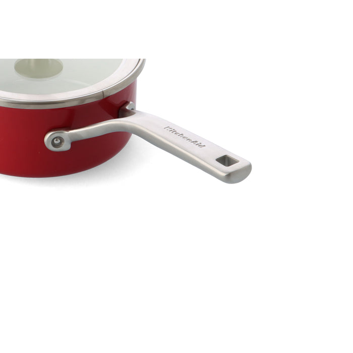 KitchenAid Core Enamel Steelpan met deksel 20cm