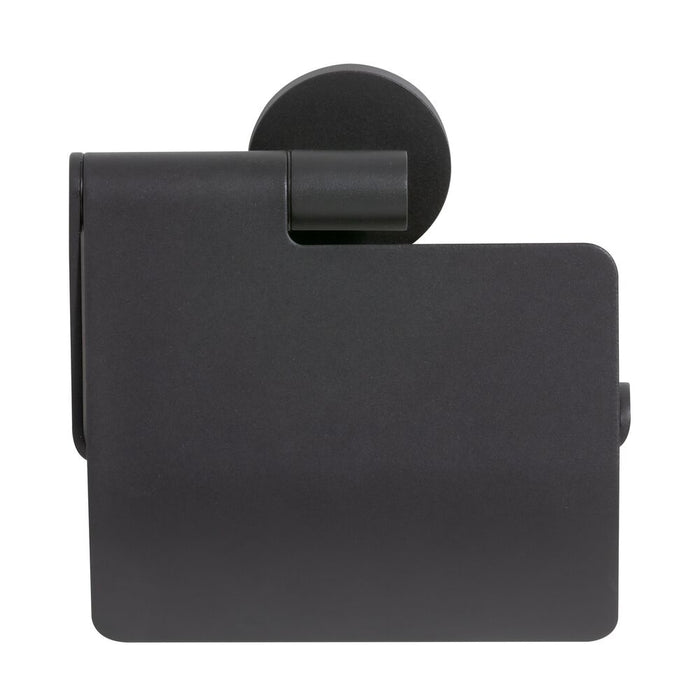 Tiger Noon Toiletrolhouder met Klep - Zwart