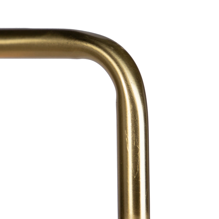 QAZQA Moderne vloerlamp messing 145cm - Facil