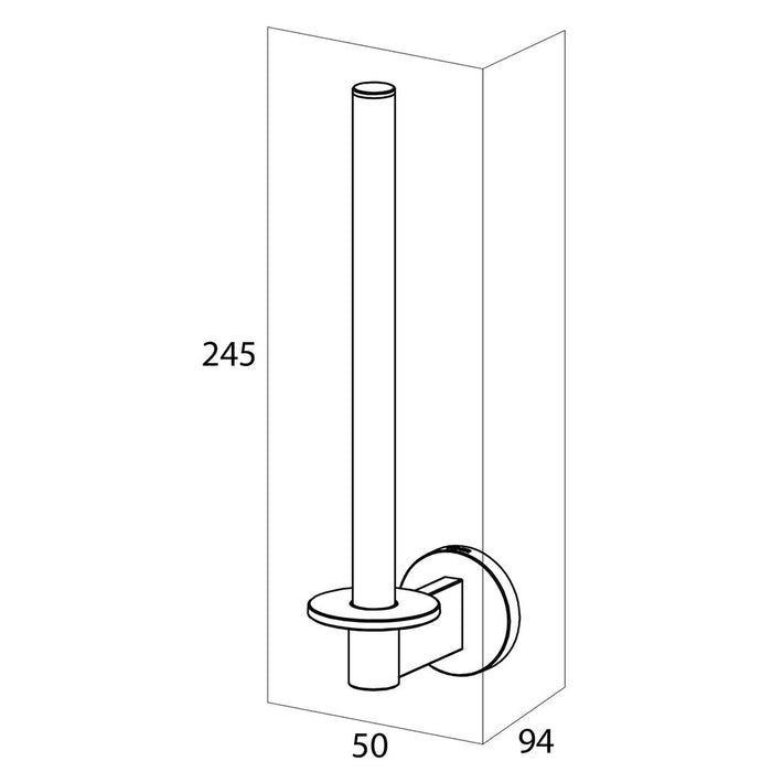 Tiger Noon Reserverolhouder - RVS Geborsteld